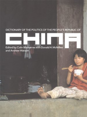 cover image of Dictionary of the Politics of the People's Republic of China